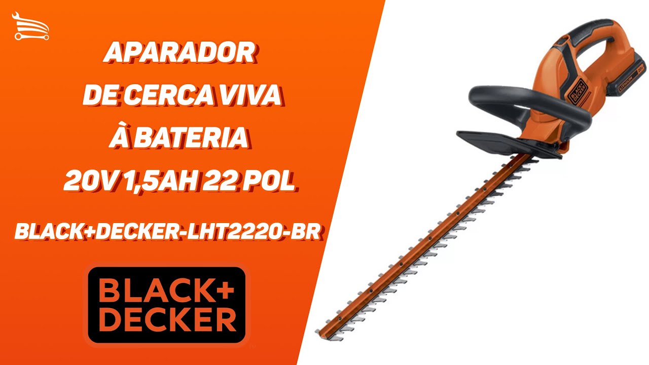 Aparador de Cerca Viva à - BLACK+DECKER-LHT2220-BR