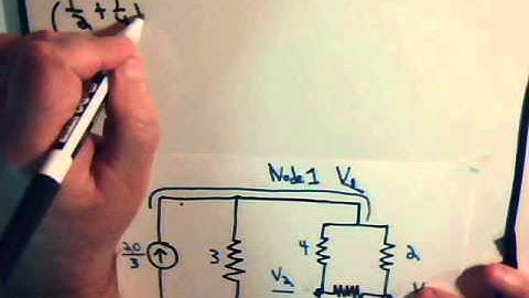 Electrical Circuits Video 32: Nodal Analysis Versus Mesh Currents  Example 1 Part A