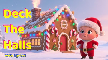 Deck the Halls🎄| Lyrics Video | BeeBeeBoo 🐝  | Christmas Songs for Children🎵 