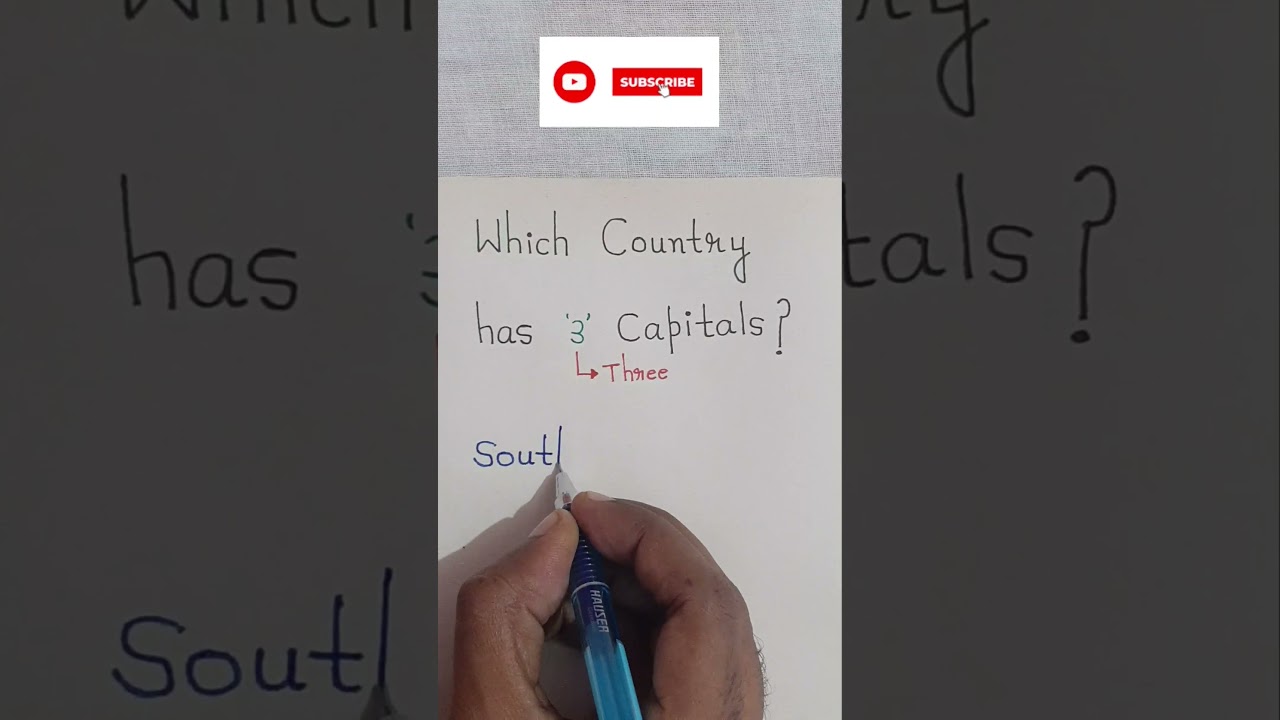 South Africa has Three Capitals 