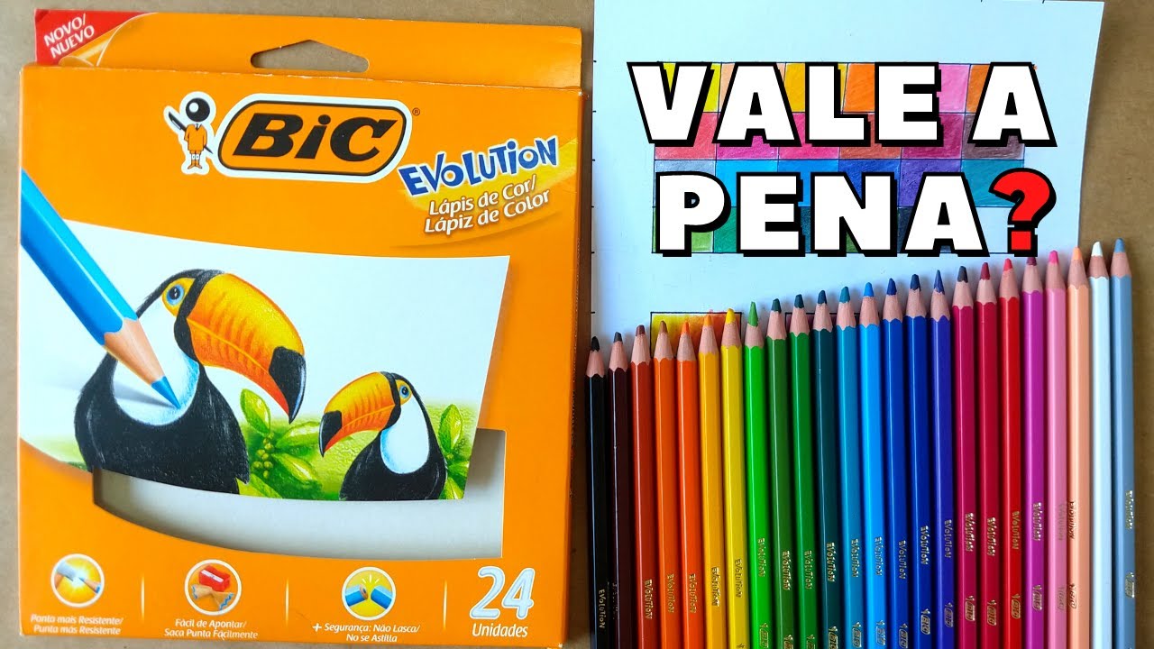 Lápis de Cor BIC EVOLUTION 24 CORES [Resenha]