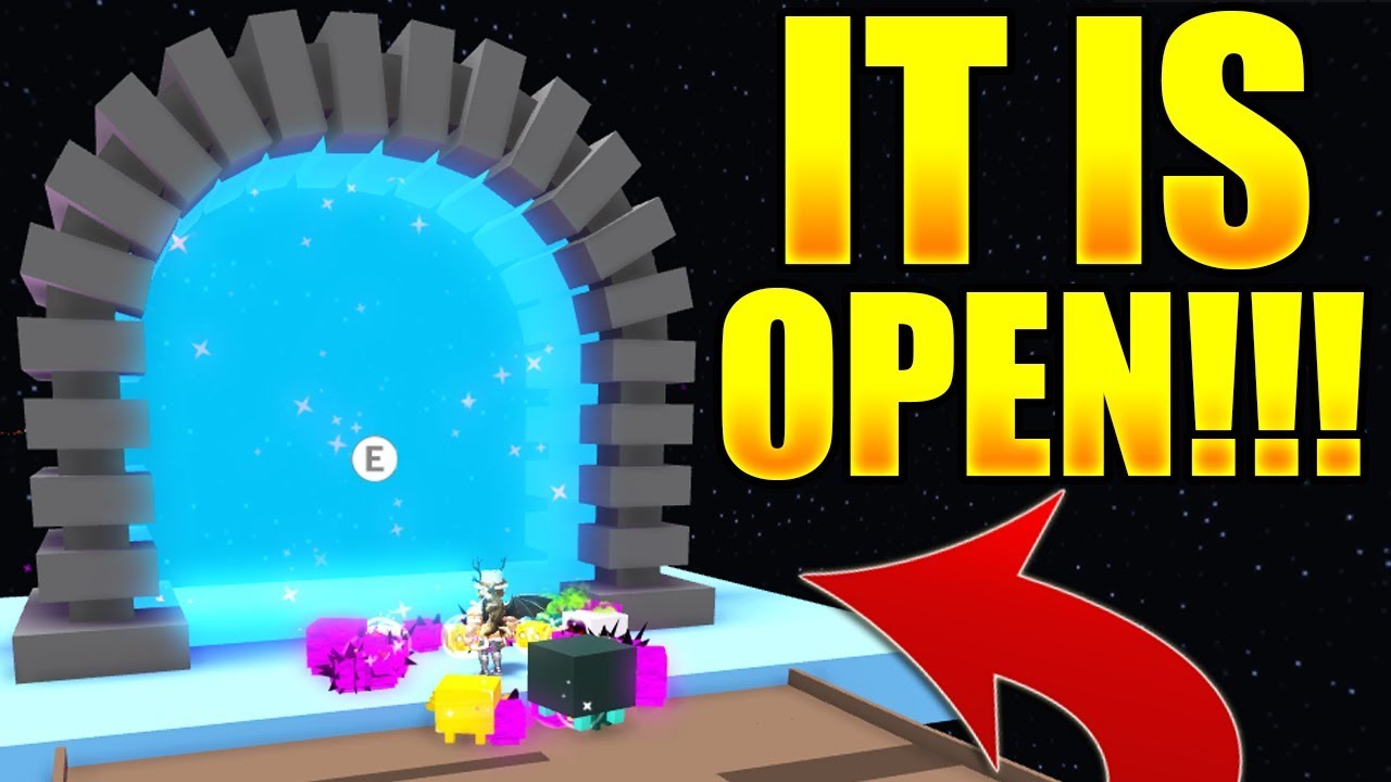 The Portal Opened In The Final Update Of Pet Simulator Roblox Youtube - roblox pet simulator portal