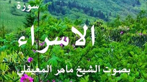 سورة الاسراء بصوت الشيخ / ماهر المعيقلي 17
