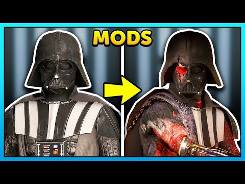 Star Wars Battlefront 2 INSANE Darth Vader Skin Mods!