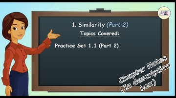 Similarity (2/5)| Maths 2-Chapter 1| Practice Set 1.1(2/2)