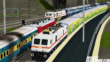 Howrah - New Delhi Duronto Express || HWH WAP-7 || Commentary || MSTS Open Rails Journey Part 1