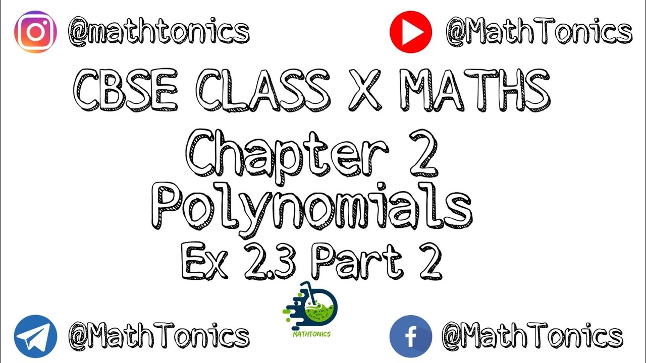 Division Algorithm Part 2 | CBSE | Class 10 | NCERT | Chapter 2 ...