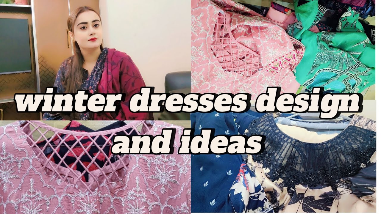 winter dresses designing || stylish and trendy dresses design details video @Hinach240