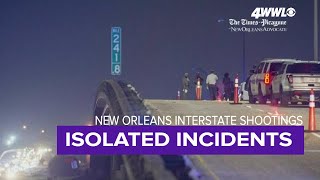 NOPD has investigated 19 interstate shootings this year, likely isolated incidents