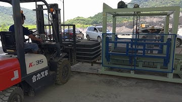 Automatic concrete block & brick making production line JW-QTY10-15