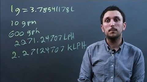 How to Convert GPM to KL/H : Solving Math Problems
