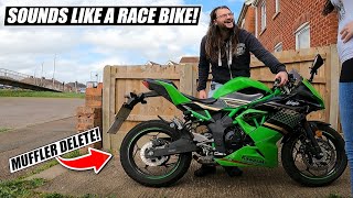 Kawasaki Ninja 125 | What Happens When You Remove The Muffler? (Experiment)