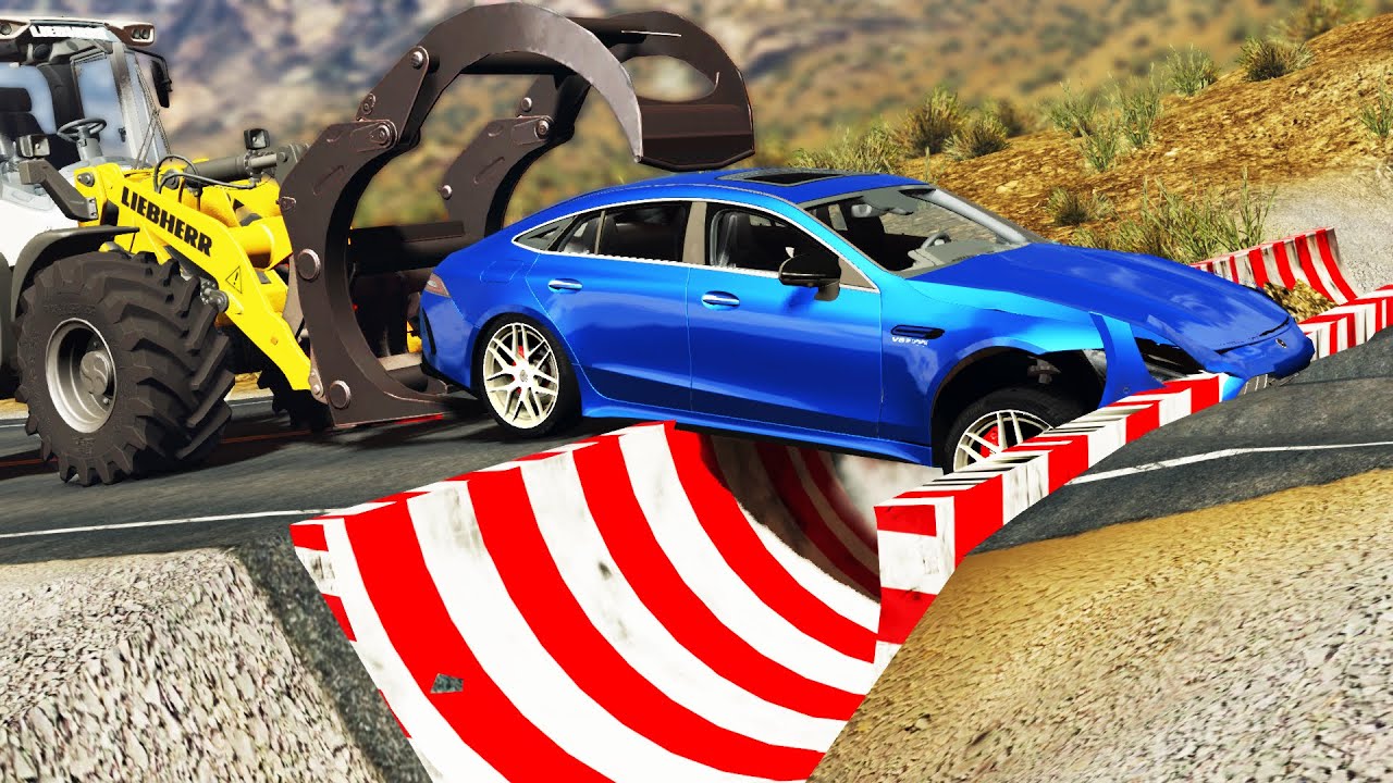 Cars vs Upside Down Speed Bumps #95 | BeamNG.DRIVE