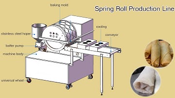 How to Make Spring Rolls? --Spring Roll Making Machine