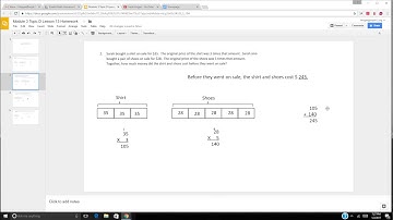 Module 3 Topic D Lesson 13 Homework