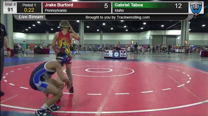 1039 Schoolboy 91 Jrake Burford Pennsylvania vs Ga...