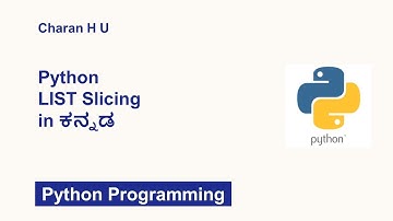 List Slicing in Kannada | List Indexing in Python | Python Programming in Kannada 42