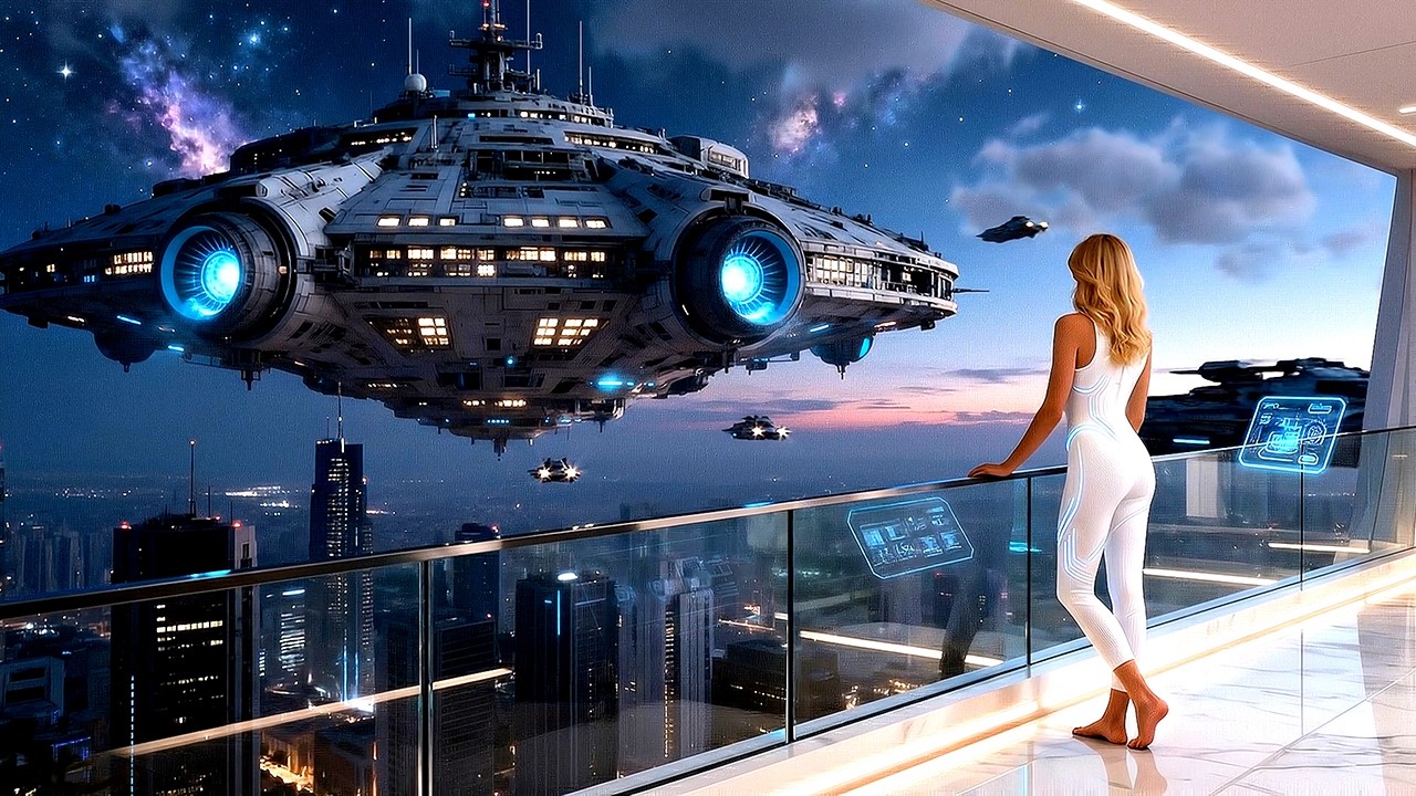 Utopian Metropolis 2080 | 1 Hour Sci-Fi Ambience & Relaxing Music for Deep Focus (4K)