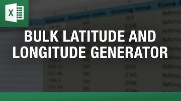 Bulk Latitude Longitude Generator