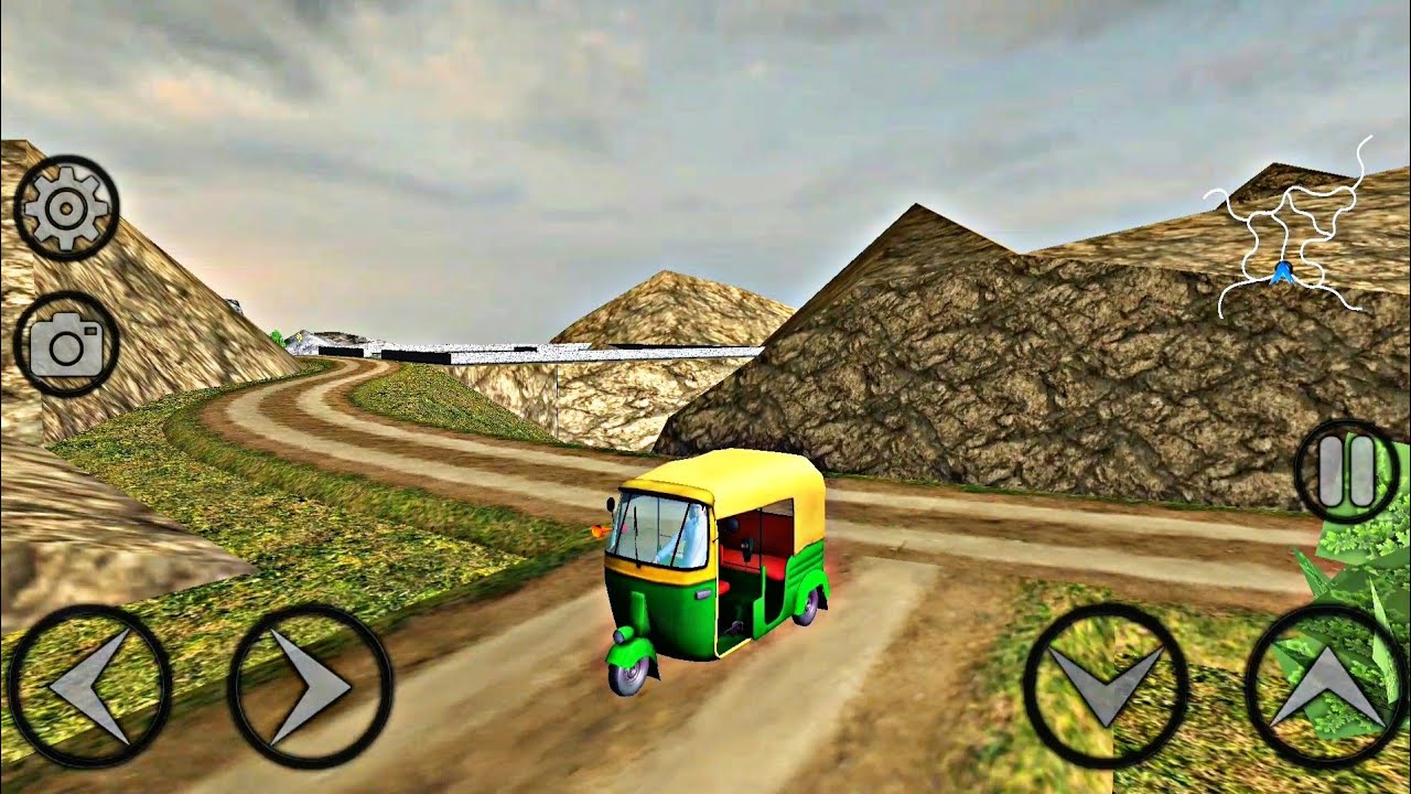 Auto rickshaw driving games | Android rickshaw driving game play | Taking passenger's to their stop.