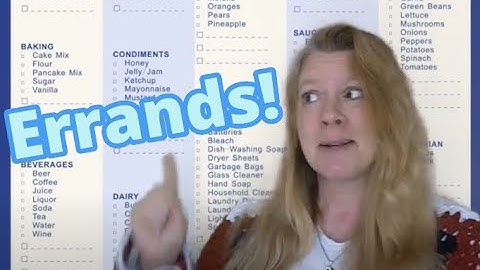Errands - English vocabulary