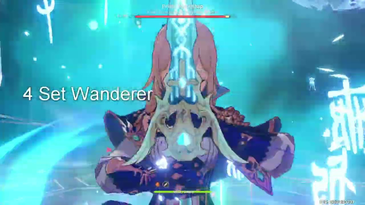 Ganyu With R5 Polar Star - Shimenawa Vs Wanderer Damage