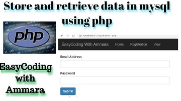 How to store data in mysql database suing php 2020 | create menu and form in bootstrap | Fetch
