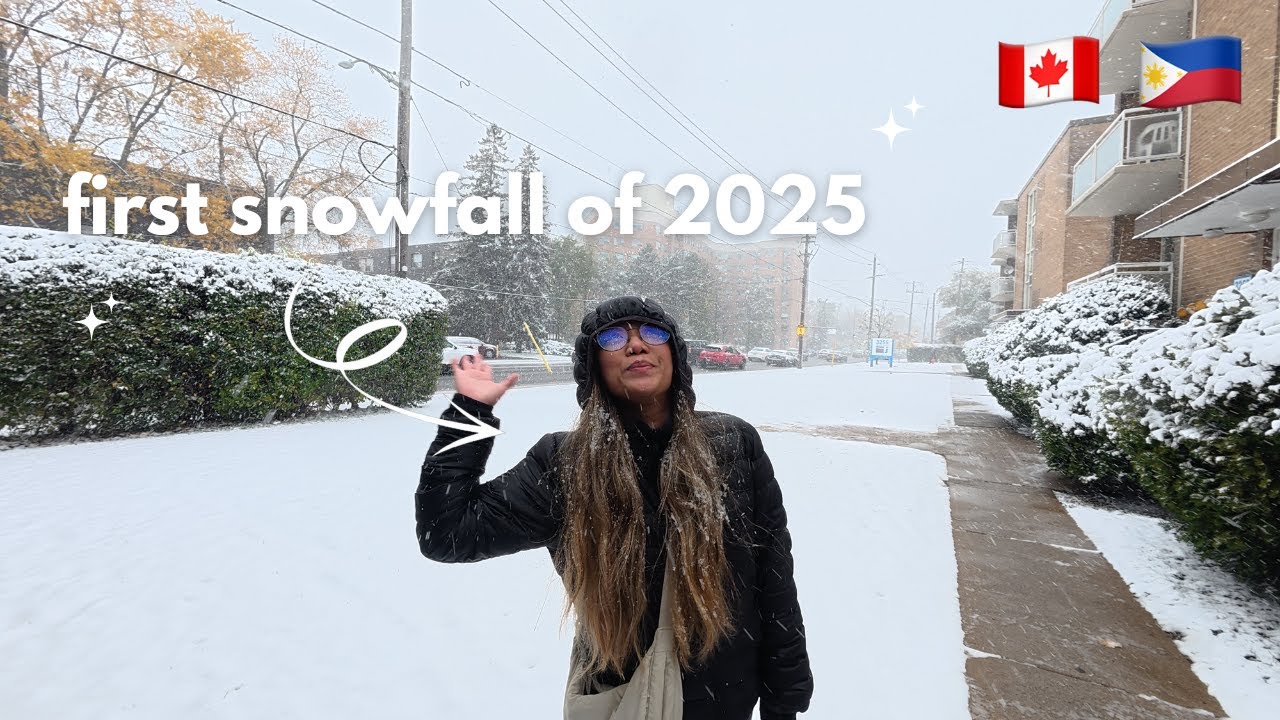 FIRST SNOWFALL OF 2K25 + WINTER TIRES REPLACEMENT | PINOY INTERNATIONAL STUDENT IN CANADA