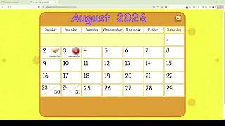 Starfall Daily Calendar - August 4, 2026