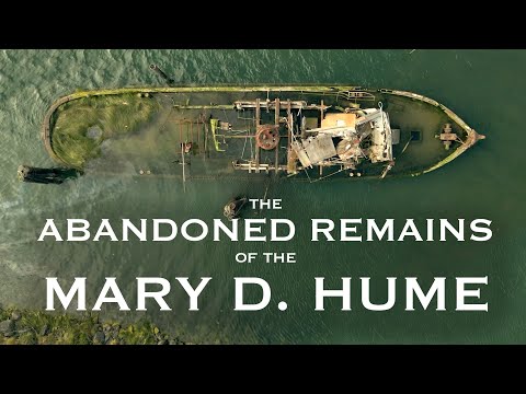 The Sad, Abandoned Remains of the MARY D. HUME (1881) - Arctic Whaler and Tugboat