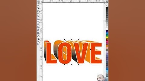 3d Text Design in CorelDraw | #coreldraw | #3d Text | #graphicdesign #love  #graphicdesignsoftware