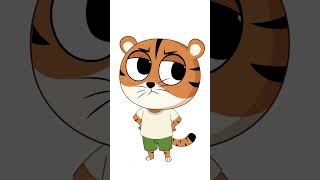 Download a Little Tiger animated vector cartoon character model sheet at characterbazaar.com Download a Little Tiger animated vector cartoon character model sheet at characterbazaar.com