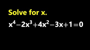 How To Solve The Quartic Equation? | Rational Root Theorem Not Work | Using The Substitution Method