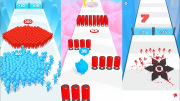 roll crowd count master: count stickman crowd numbers 3d Satisfying Gameplay Android ios