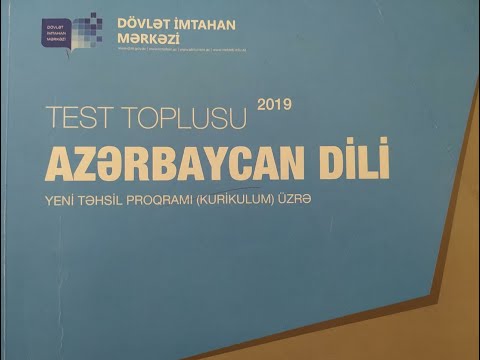 Azərbaycan dili I hissə test toplusu || Köməkçi nitq hissələri (Ümumi məsələlər) 1-60.