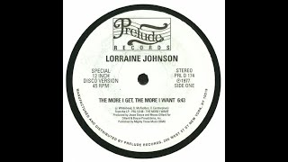 Lorraine Johnson – The More I Get, The More I Want (1977) - YouTube