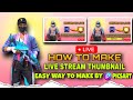 How to Make Gaming Live Stream Thumbnail || Step By Step Editing Tutorial 🔥 || Full Tutorial ||