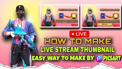 How to Make Gaming Live Stream Thumbnail || Step By Step Editing Tutorial 🔥 || Full Tutorial ||