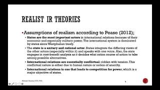 Realist Theories of IR