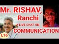 Mr rishav talks on communication and clarity in talking english important points mrrishav