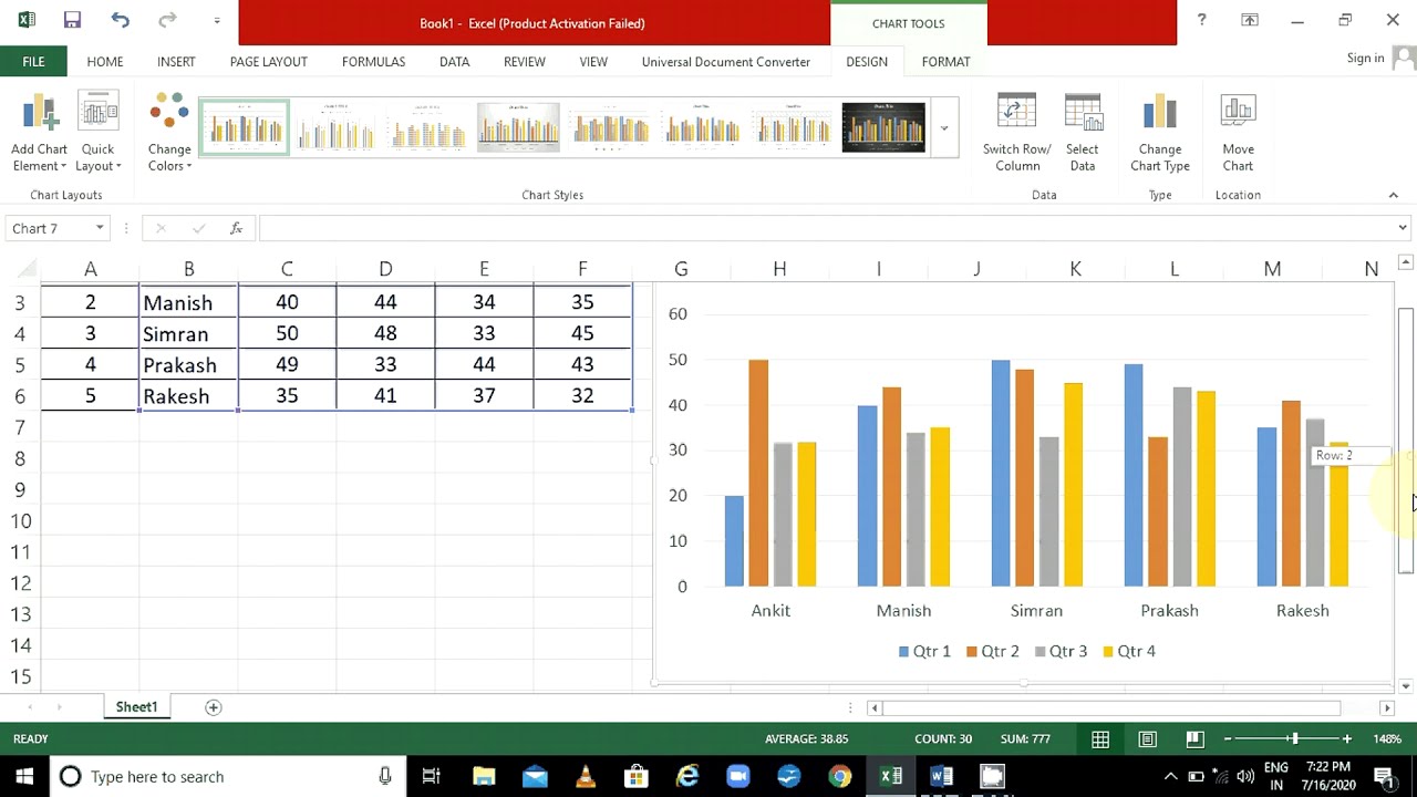 Create Charts in Excel | Types of charts in Excel | excel chart