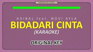 ADIBAL & NOVI AYLA - BIDADARI CINTA [ KARAOKE NO VOCAL ] ORIGINAL KEY