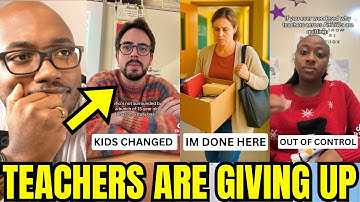 Teachers Are GIVING UP And MASS QUITTING In 2025