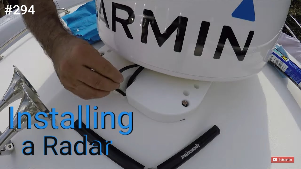 Garmin Fantom 18 Radar Installation Crooked PilotHouse boat DIY YouTube