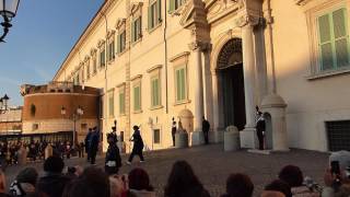 Roma Quirinale cambio della guardia