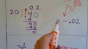 Grade 7 Math #3.5b, Part 2 - Dividing Rational numbers