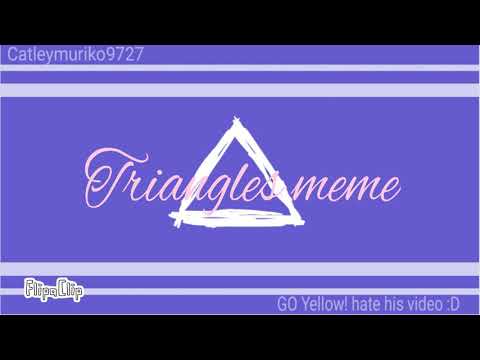 triangles meme//very lazy//new oc//;-;