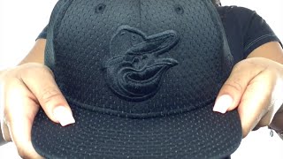 Orioles 'JERSEY MESH TONAL SNAPBACK' Black Hat by New Era