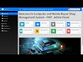 Computer and mobile repair shop system in php my sql with source code