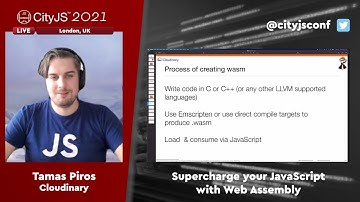 TAMAS PIROS - Supercharge your JavaScript with Web Assembly  - #CITYJS2021
